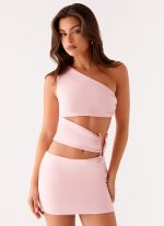 Malli Cut Out Mini Dress - Pink - 图片 5