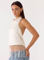 Mania Tassel Top - Ivory - 图片 5