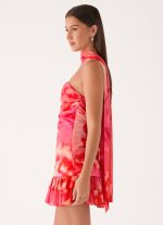 Manon Scarf Mini Dress - Sun Blushed Bloom - 图片 3
