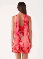 Manon Scarf Mini Dress - Sun Blushed Bloom - 图片 2