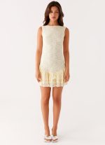 Manuka Ruffle Mini Dress - Yellow - 图片 2