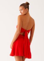 Marbella Mini Dress - Red - 图片 4