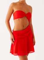 Marbella Mini Dress - Red - 图片 3