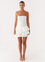 Marie Mini Dress - White - 图片 2