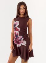 Maris Asymmetrical Mini Dress - Velvet Bloom - 图片 6