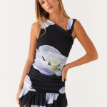 Maverick Mini Dress - Flower Print