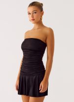 Meridella Strapless Mini Dress - Black - 图片 5