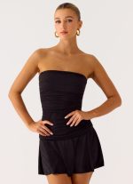 Meridella Strapless Mini Dress - Black