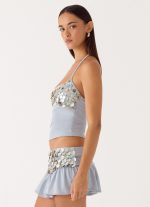 Merinda Halter Top - Misty Blue - 图片 3