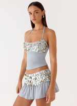 Merinda Halter Top - Misty Blue - 图片 6
