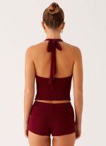 Miffy Crochet Top - Maroon - 图片 3