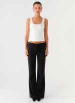 Miliani Eyelet Top - White - 图片 2