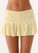 Mimi Beaded Mini Skort - Yellow - 图片 5