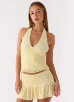 Mimi Beaded Mini Skort - Yellow - 图片 6