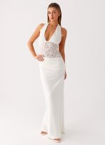 Miri Halter Maxi Dress - Ivory - 图片 8
