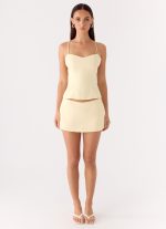 Mirna Micro Skort - Lemon Yellow - 图片 4