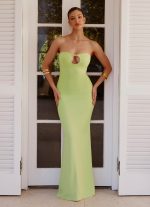 Moara Cut Out Maxi Dress - Lime Green - 图片 2