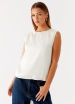 Mojito Cowl Top - Ivory - 图片 6