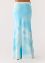 Moka Maxi Skirt - Blooming Blue - 图片 3