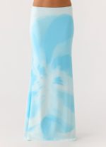 Moka Maxi Skirt - Blooming Blue - 图片 4
