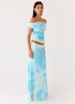 Moka Maxi Skirt - Blooming Blue - 图片 6