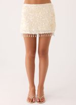 Moonlight Muse Mini Skirt - Ivory - 图片 8