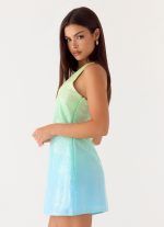 Mora Sequin Mini Dress - Sea Ombre - 图片 2