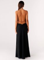 Morning Crush Cowl Maxi Dress - Black - 图片 3