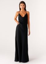 Morning Crush Cowl Maxi Dress - Black - 图片 6