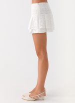 Moroder Low Rise Lace Mini Skirt - Cream - 图片 8