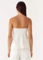 Nathan Denim Top - White - 图片 3