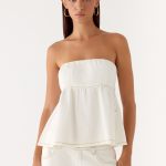 Nathan Denim Top - White