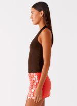 Nera Halter Top - Chocolate - 图片 3