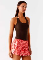 Nera Halter Top - Chocolate