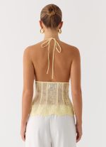 Non Stop Halter Top - Butter Yellow - 图片 4