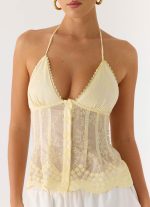 Non Stop Halter Top - Butter Yellow - 图片 6