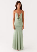 Norah Maxi Dress - Sage - 图片 2