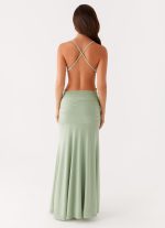 Norah Maxi Dress - Sage - 图片 4