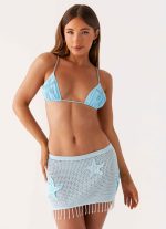 Ocean Star Mini Skirt - Blue - 图片 5