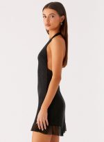 Odrella Sequin Mini Dress - Black - 图片 2