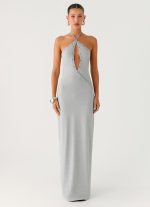 Off The Bass Maxi Dress - Grey