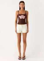 Ofira Knit Tank Top - Espresso Meadow - 图片 2