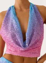 One More Time Sequin Knit Top - Disco Ombre - 图片 5