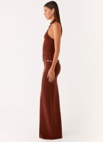 Opaline Knit Maxi Dress - Chocolate - 图片 6