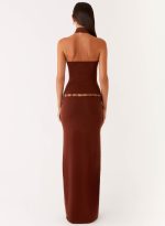 Opaline Knit Maxi Dress - Chocolate - 图片 7