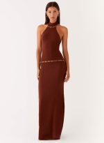 Opaline Knit Maxi Dress - Chocolate - 图片 8