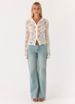 Orellia Long Sleeve Top - Ivory - 图片 4