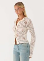 Orellia Long Sleeve Top - Ivory - 图片 2