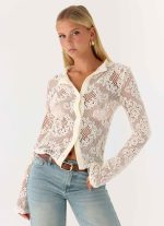 Orellia Long Sleeve Top - Ivory