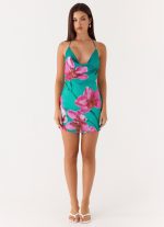 Orion Beaded Chiffon Mini Dress - Petal Reef - 图片 4